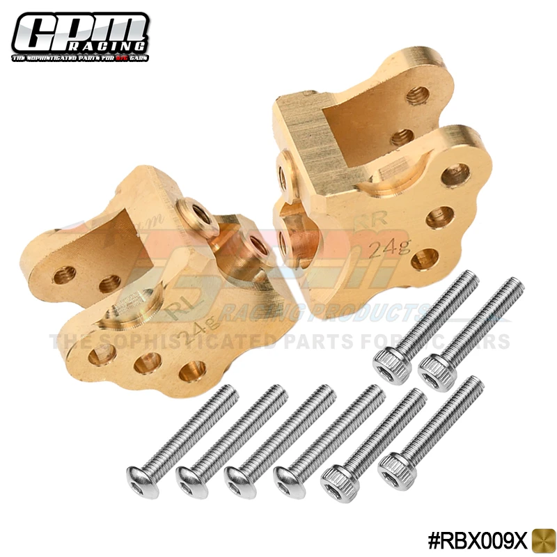 GPM Brass Rear Axle Mount Set For Suspension Links For AXIAL 1/10 RBX10 Ryft 4WD