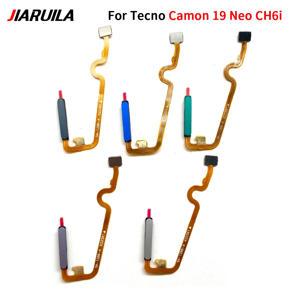 Fingerprint Sensor Flex Cable For Tecno Camon 19 Neo CH6i Fingerprint Sensor Connector  Touch ID Mainboard Home Button Flex