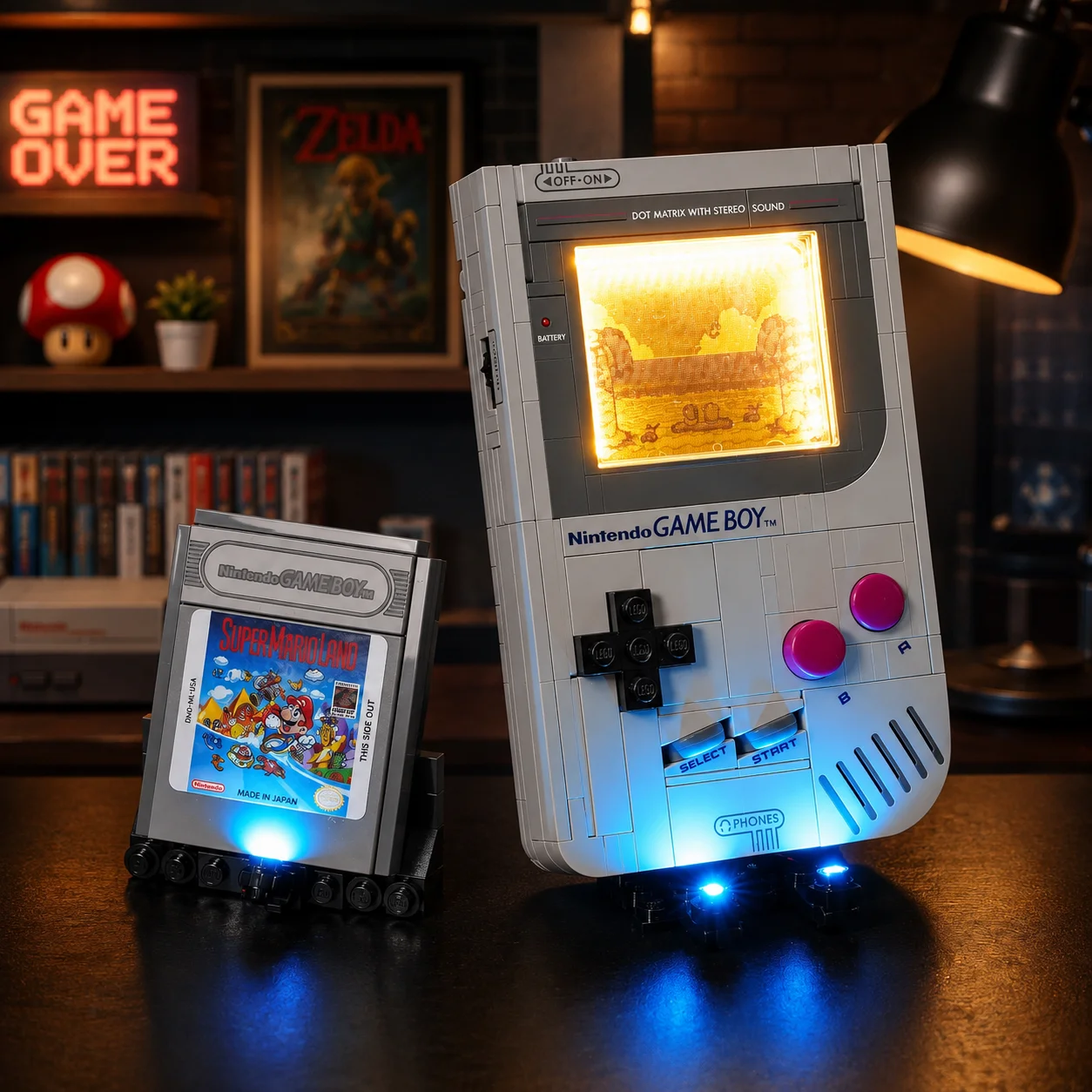 Hprosper 5V LED Light For lego 72046 Game Boy Decorative Lamp With Battery Box (Not Include Lego Building Blocks)
