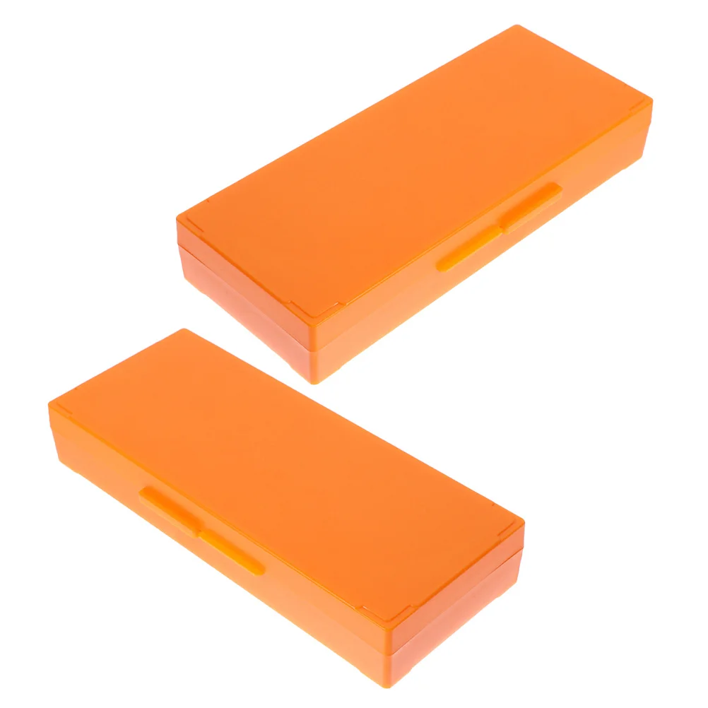 

2Pcs Slide Boxes Microscope Slide Organizers Durable Large Capacity Case for Laboratory Medical Classroom Scientific Use