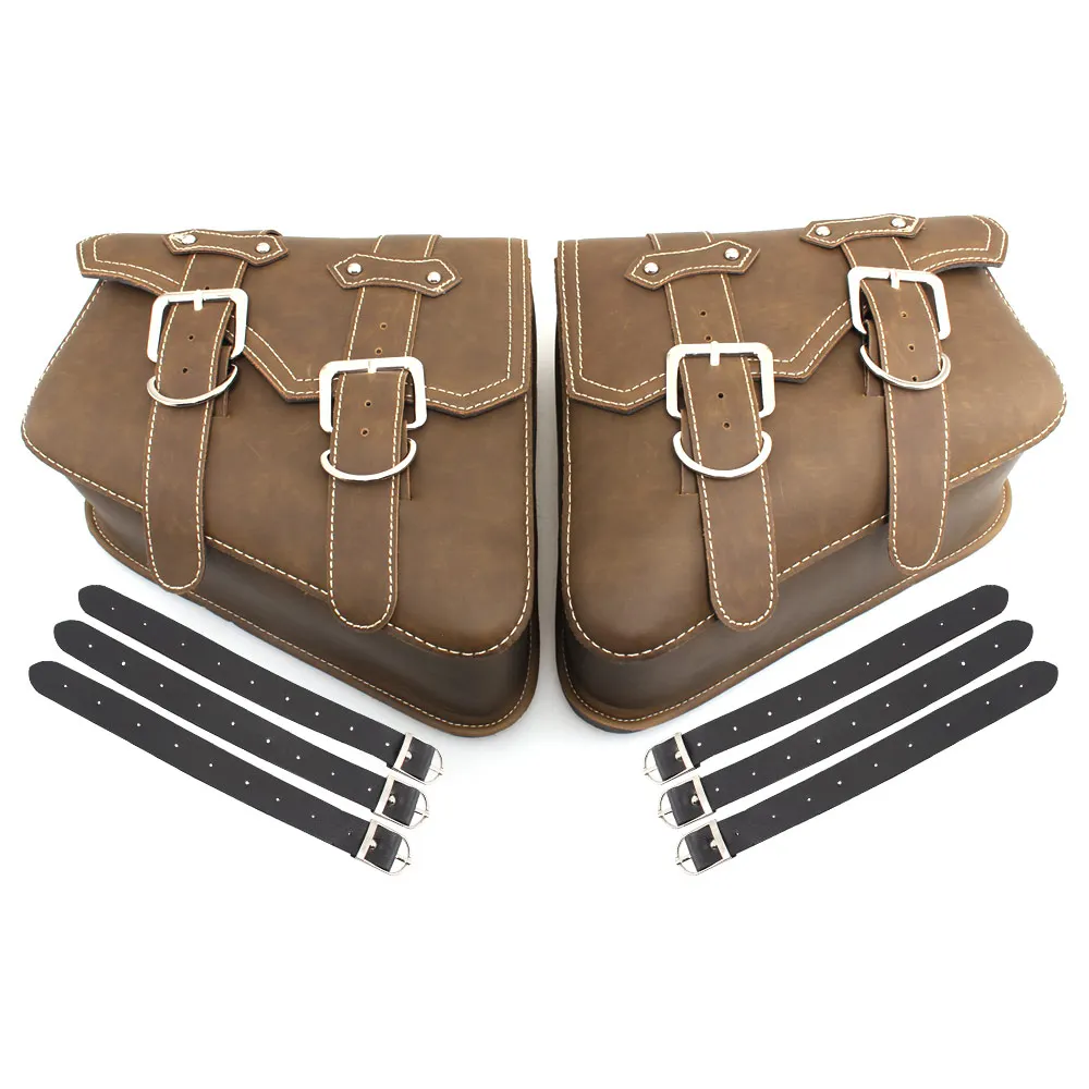 2Pcs Saddle Bags Side Storage Pouch Tool Luggage Saddlebag Motorcycle Bag For Harley Sportster Honda Suzuki Yamaha Accessories