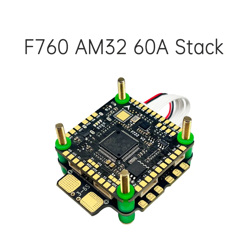 

Aocoda-RC F760 Stack F722 V2 FC AM32 60A ESC 30X30mm for Racing Drone