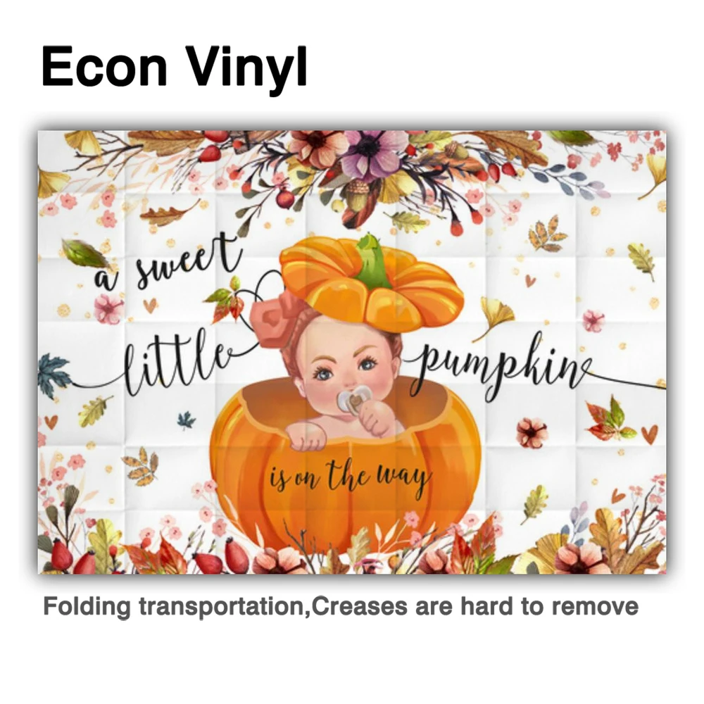 Funnytree Một Chút Bí Ngô Ngọt Cho Bé Nền Cô Gái Sinh Nhật Thu Đông Họa Tiết Hoa Lá Trang Trí Photozone Phông Nền