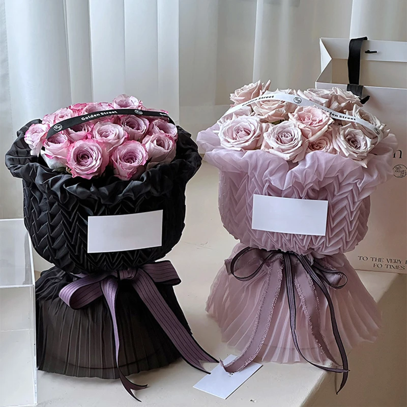 Mesh Crepe Paper Packages, Integrated Floral Yarn, Textured, Quickly Packaged Flower Mesh