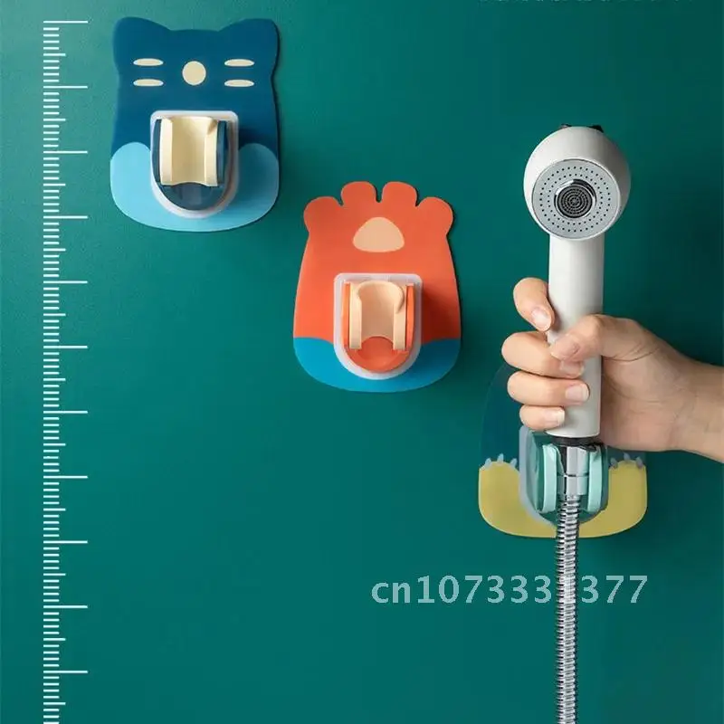 Bathroom Shower Head Holder Wall Mounted Self-Adhesive Punch-free Shower Brackets Handheld Showerhead Fixed Support Bath Tools