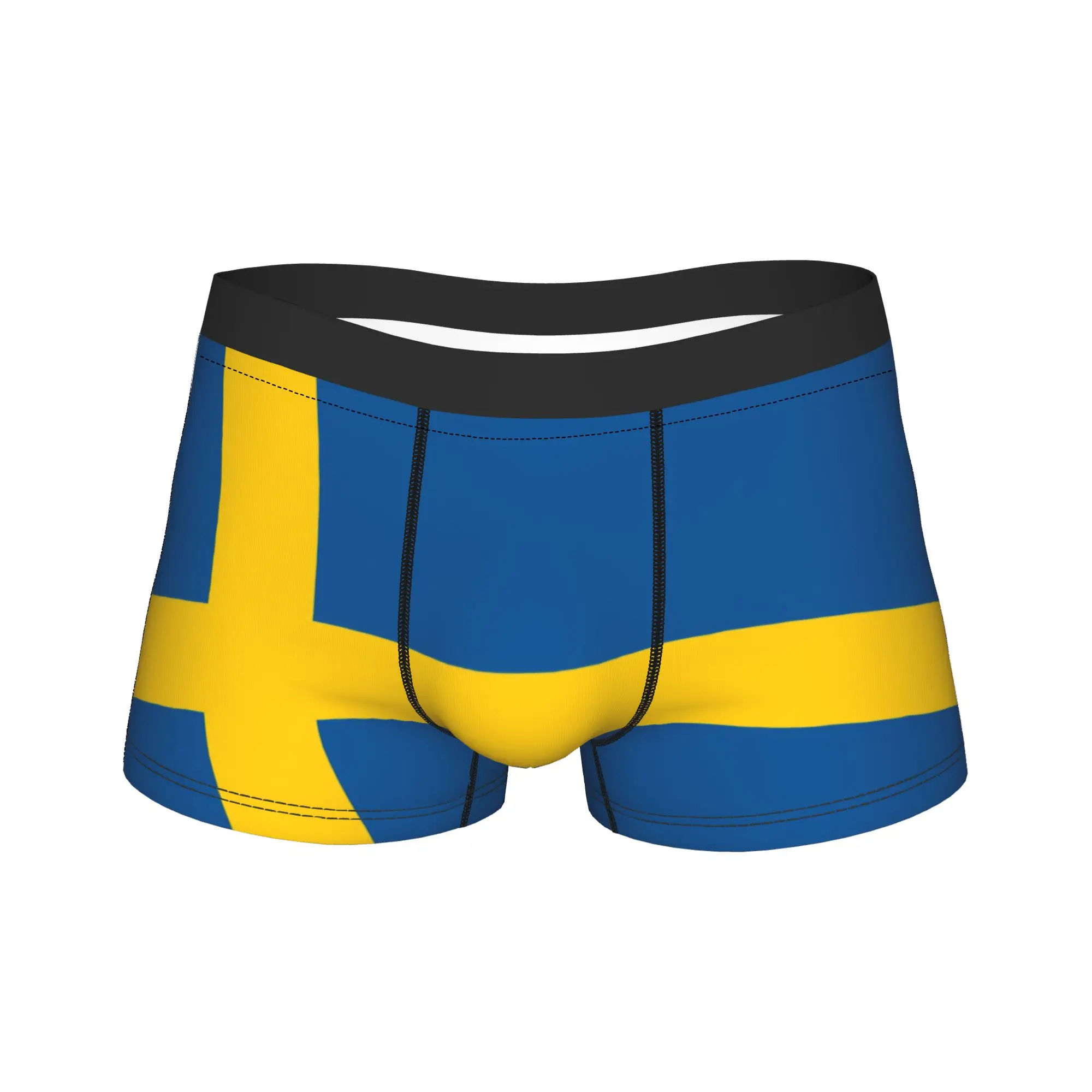 Sweden Swedish Scandinavian Nordic National Flag Merch Boxers Briefs Novelty Underwear  Boxer Briefs Gag Gifts For Men