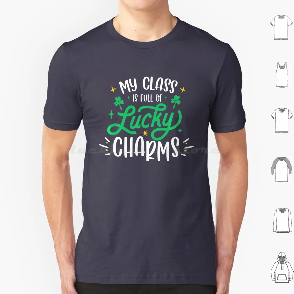 

My Class Is Full Of Lucky Charms T Shirt 6xl Cotton Cool Tee Lucky Luck Cute Irish Cat Clover Shamrock Ireland Japanese Funny