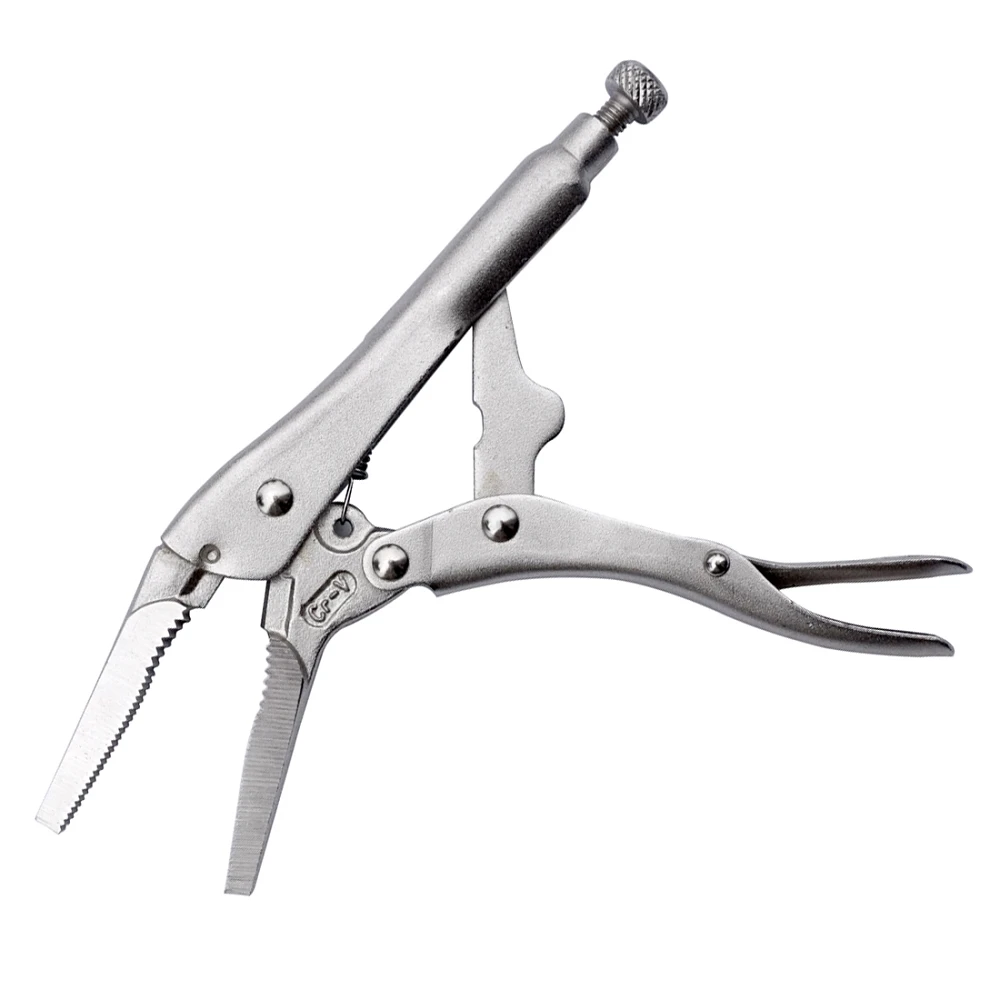 6.5 Inch Chrome Vanadium Long Nose Jaw Locking Pliers Assorted Locking Welding Clamp High Quality Vise