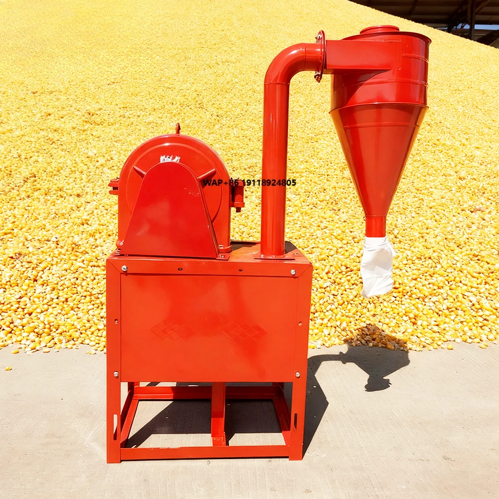 

1500kg/h Self Priming Feed Grinder Hammer Mill Crusher for Poultry Livestock Feed Processing Plant Use