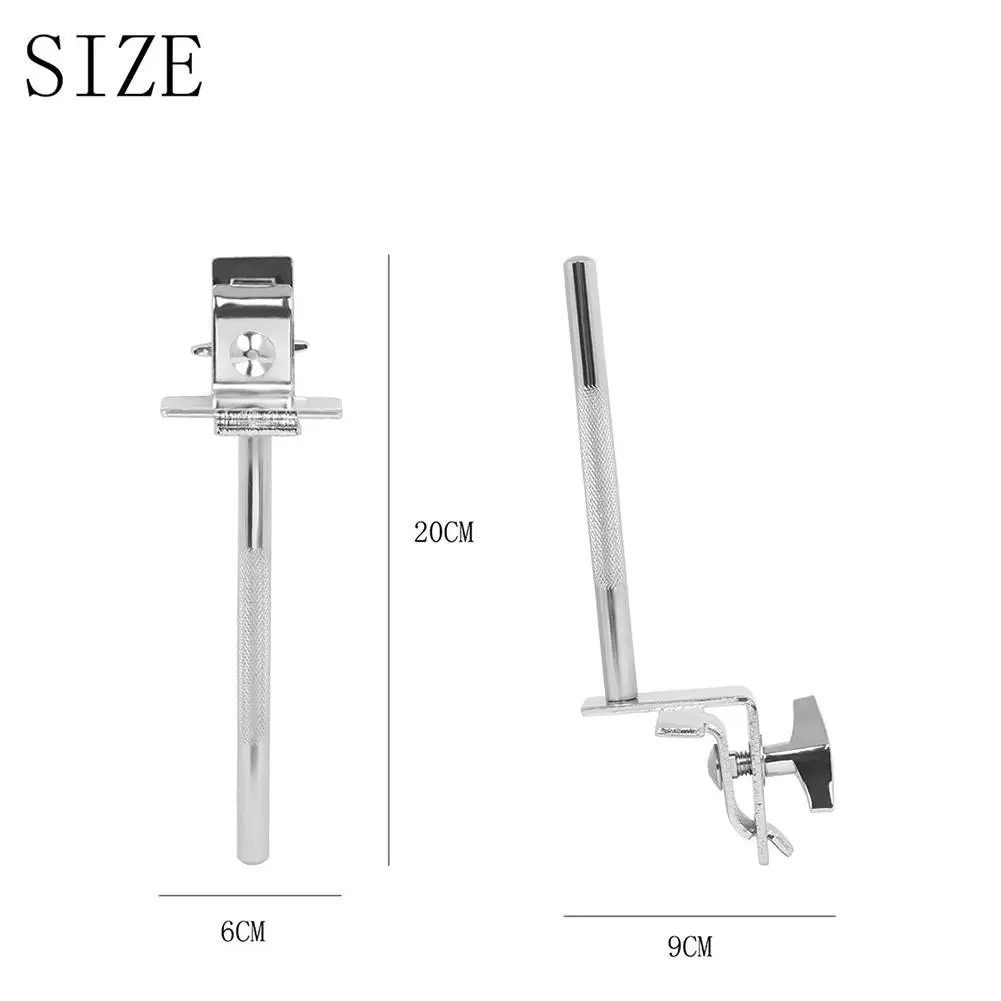 6 Inch Cowbell Holder Clamp Bracket Rack Drum Cowbell Connection Clip Percussion Instrument Accessories