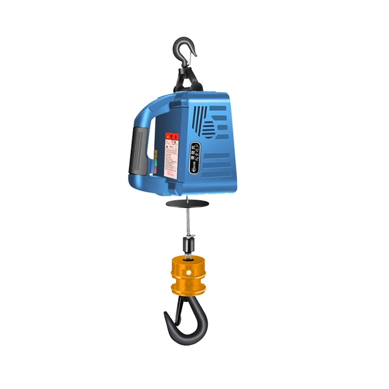 Micro Electric Hoist 220V Small Elevator Remote Control Portable Hoist Portable Electric Small Winch Lifting Traction