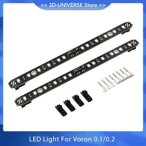 VORON 0.1 0.2 LED Lighting Hard Light Bar Cool White Light Three-speed Adjustable Switch DIY For Voron 0.1 3D Printer Parts