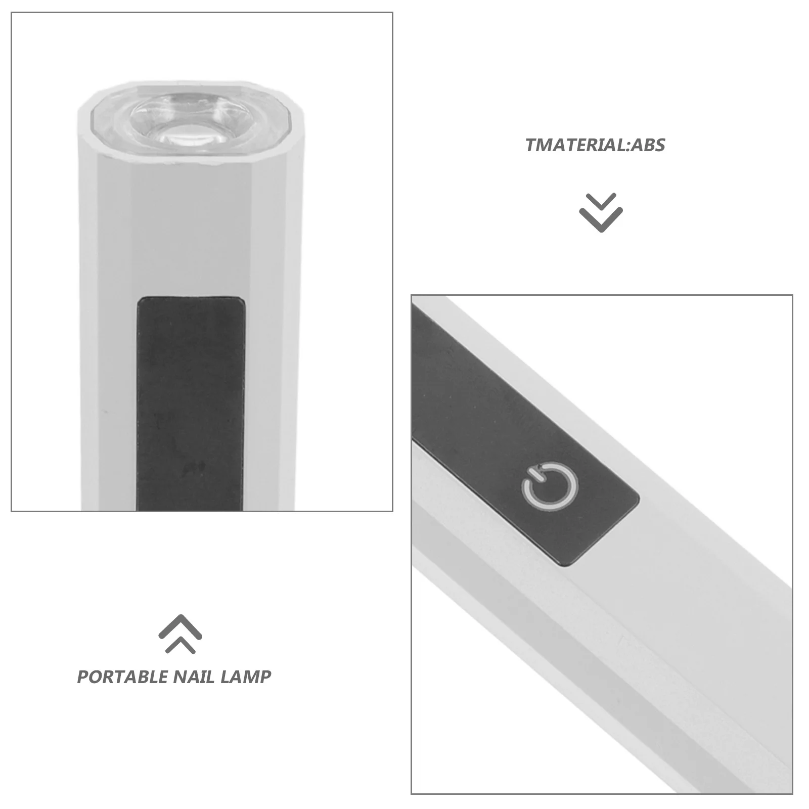 Mini handheld nagellamp draagbare draadloze LED gellakdroger snel uithardend licht oplaadbare nagel doe-het-zelf manicure wit