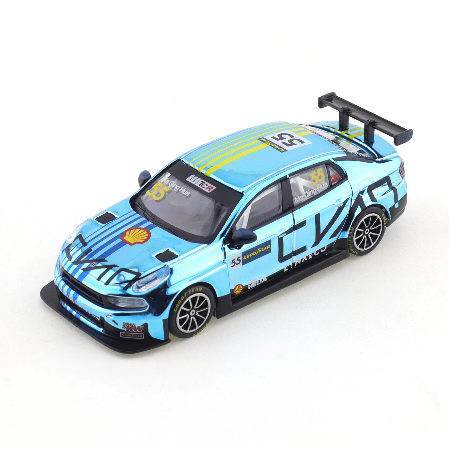 XCARTOYS 1/64 링크앤코 시리즈 03TCR 02 해치백 자동차 합금 모형 다이캐스트 금속 모델 어린이 크리스마스 선물 장난감 (남아용)