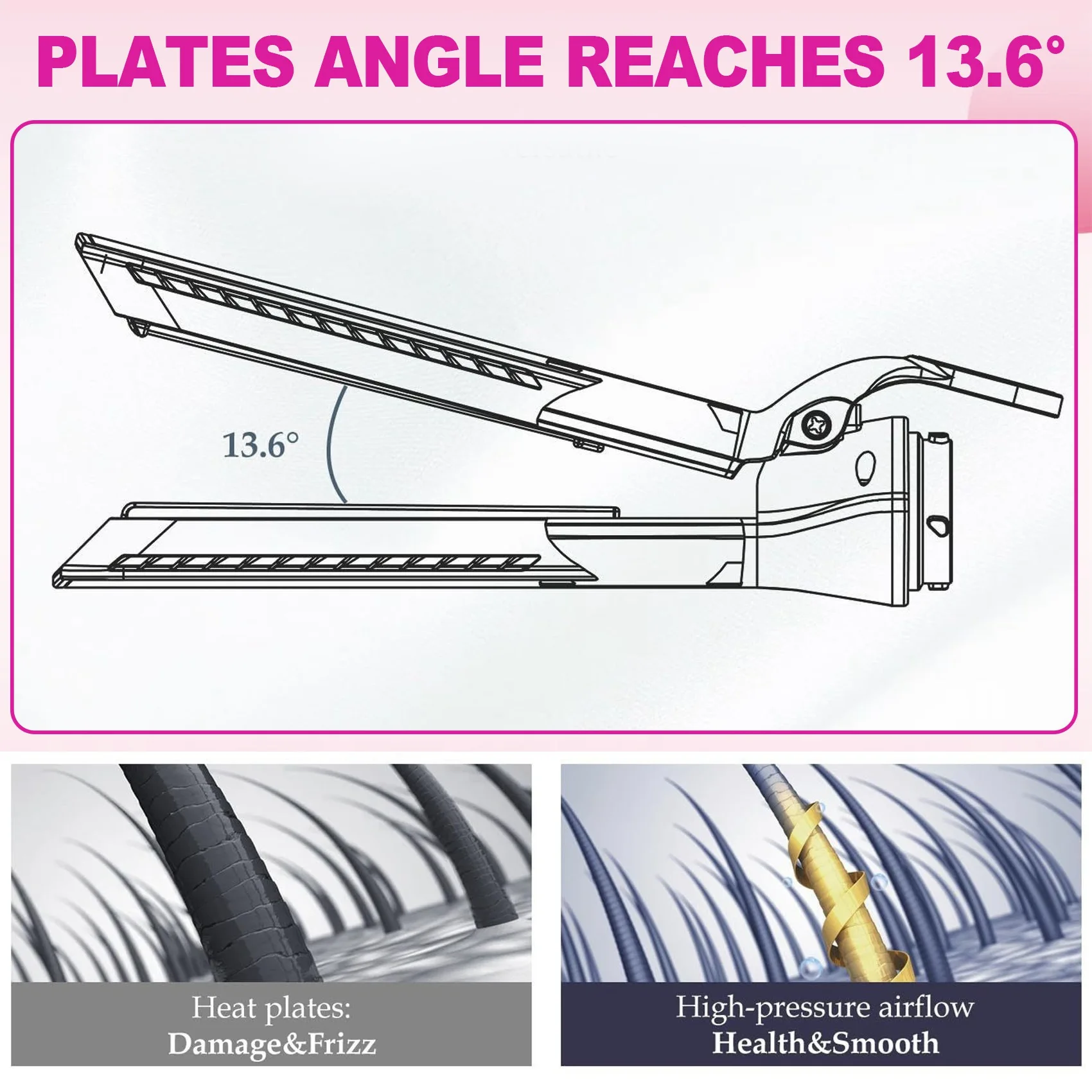 

【FLASH-SALE!】For Smooth, Healthy Hair With Less Damage For Shark Flexstyle Airflow Attachment Hair Straightener Nozzle Plate