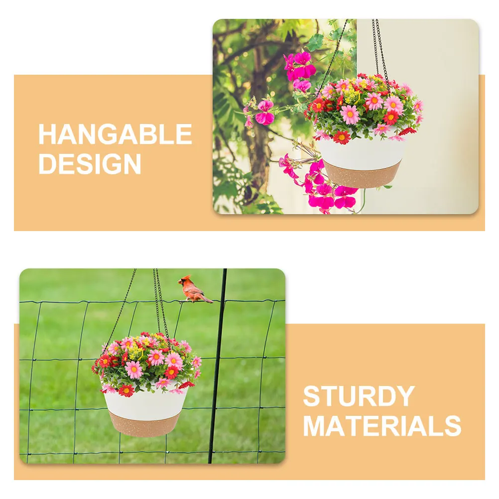 

Hanging Planter Pot Flower Pot Balcony Flowerpots Garden Indoor Outdoor Hanging Planters Succulent Wall Planters Wall Plant