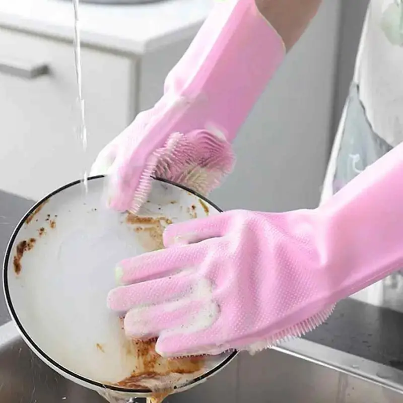 Dishwashing tisztító Kesztyű antena Lúgozás számára konyhai multipurpose háztartási Kaparóvas konyhai Házimunka Tiszta Sportszer