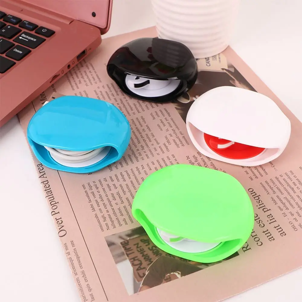 

Automatic Closing Phone Line Cable Clip Wire Holder Cable Clamp Earphone Wrap Cable Organizer Wire Winder Cable Winder