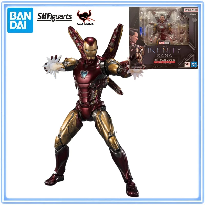 Bandai Original S.H.Figuarts Marvel INFINITY SAGA IRON MAN Mark 85 AVENGERS ASSEMBLE Action Figures Collectible Model Gifts