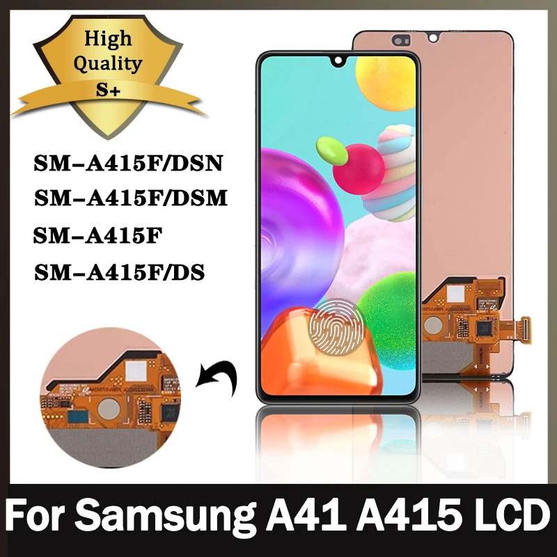 100% Test For Samsung  A41 A415 A415F A415F/DS LCD display Screen Touch panel Digitizer Assembly For Samsung A415 Display