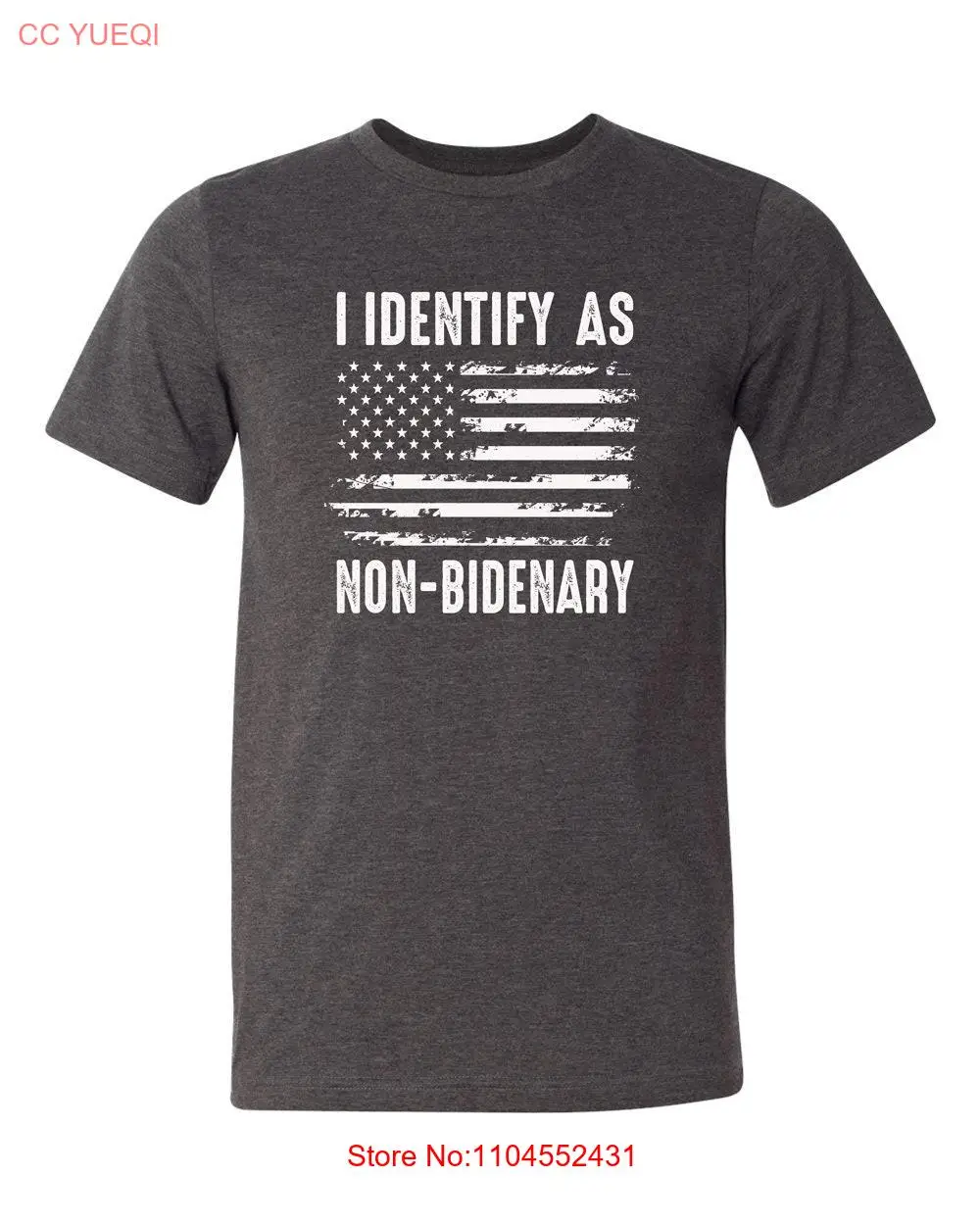 I identify as non Bidenary unisex T Shirt long or short sleeves