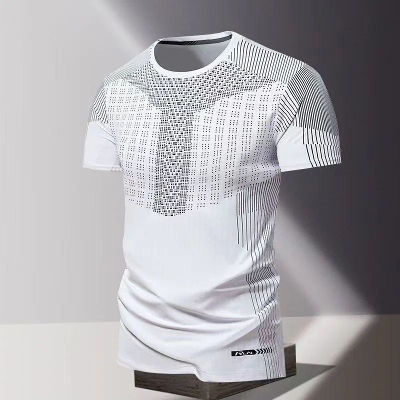 

Summer quick drying clothes 3D printed men's T-shirt made of polyester material, oversized loose shirt