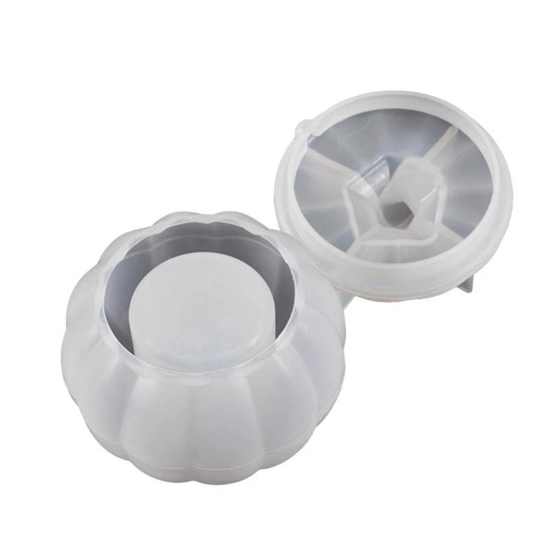 HX6F Silicone Epoxy Resin Mold with Lids Storage Box Pen Holder Bottle Jar Mould DIY