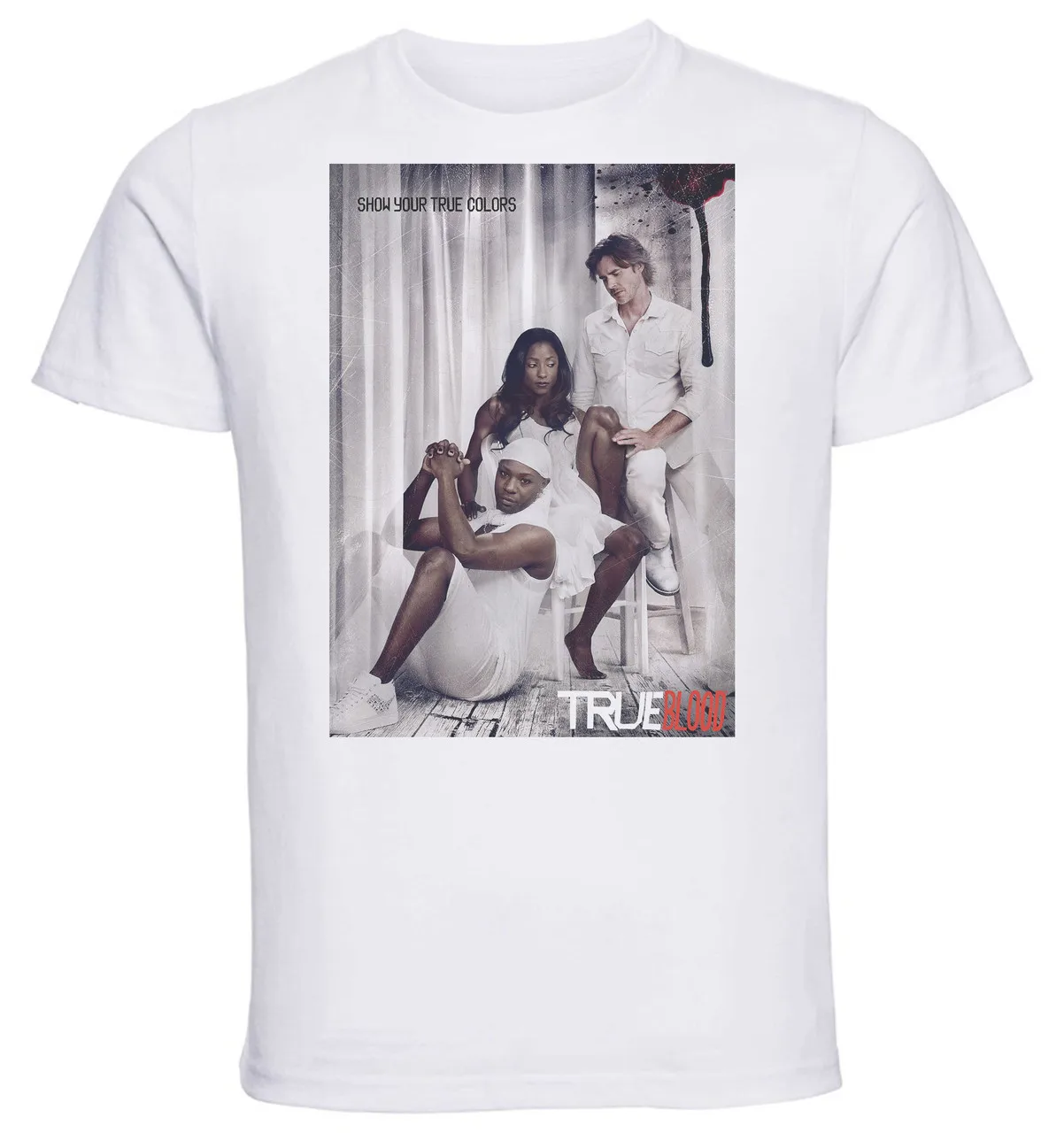 T-Shirt Unisex White SA0082 Playbill TV Series True Blood Variant 01