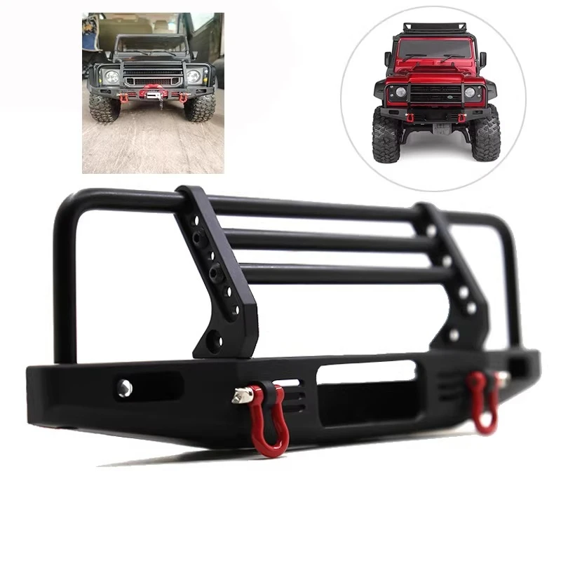 

Новый 1/10 RC металлический гусеничный передний бампер автомобиля, регулируемый, подходит для TRX4 SCX10 90046 90047, модели внедорожного переднего бампера