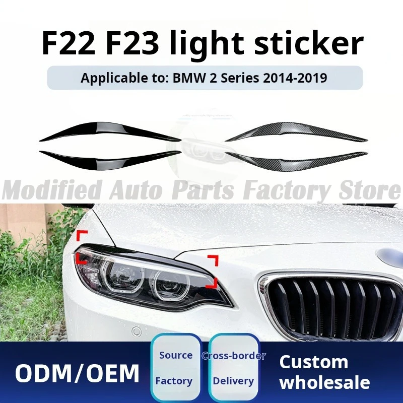 

Applicable To Bmw Bmw Bmw 2 Series F22 F23 2014-2019 Headlight Light Eyebrow Car Sticker Modification