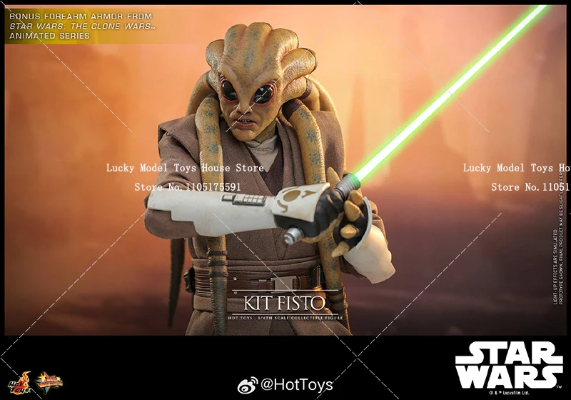 HT MMS751 1/6 KIT FISTO Brown Long Robe Cloth Action Figure Star Wars Revenge of the Sith Movie Fans HotToys 12" Male Soldier - view 4