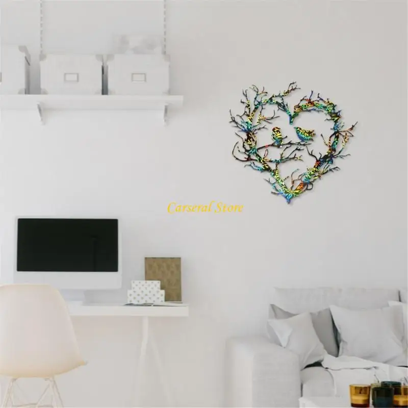 

M4YF Creative Heart Bird Nest Wall Hangings Mould Epoxy Resin Mold for Unique Wall Embellishments Home Decoration Molds