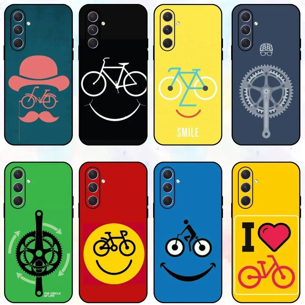 S-Sports Bike TOUR DE France 電話ケース Samsung Galaxy A73、A72、A71、A70、A53、A52、A51、その他用 ソフトブラックシェル