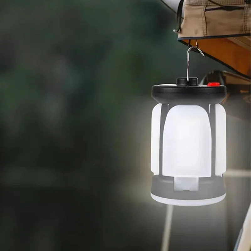 Lámparas solares plegables multifuncionales, luces LED portátiles para acampar al aire libre, linterna de iluminación de emergencia recargable