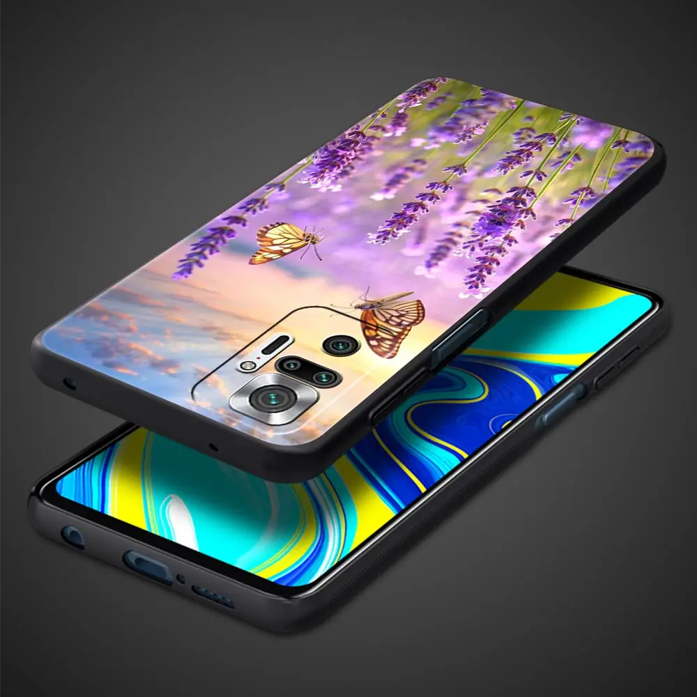 Simple lavender Purple flowers Phone Case For Xiaomi Redmi Note 14 13 12 5G 9S 9 10 11 Pro Plus 9T 14C 13C 12C 10C 9C 9A Cover