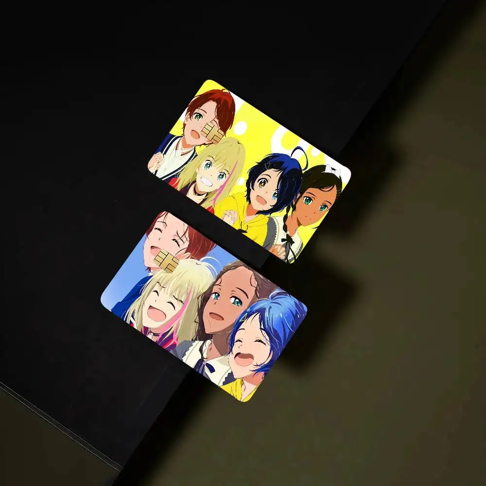 Animation Wonder Egg Priority Credit Card Sticker Waterproof PVC Skin Cover For Debit Bank Card, Removable Card Decal Wrap