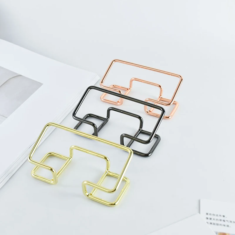 Minimalist Hollowed Out Business Card Bracket Creative Business Card Holder Desktop Business Card Display Rack