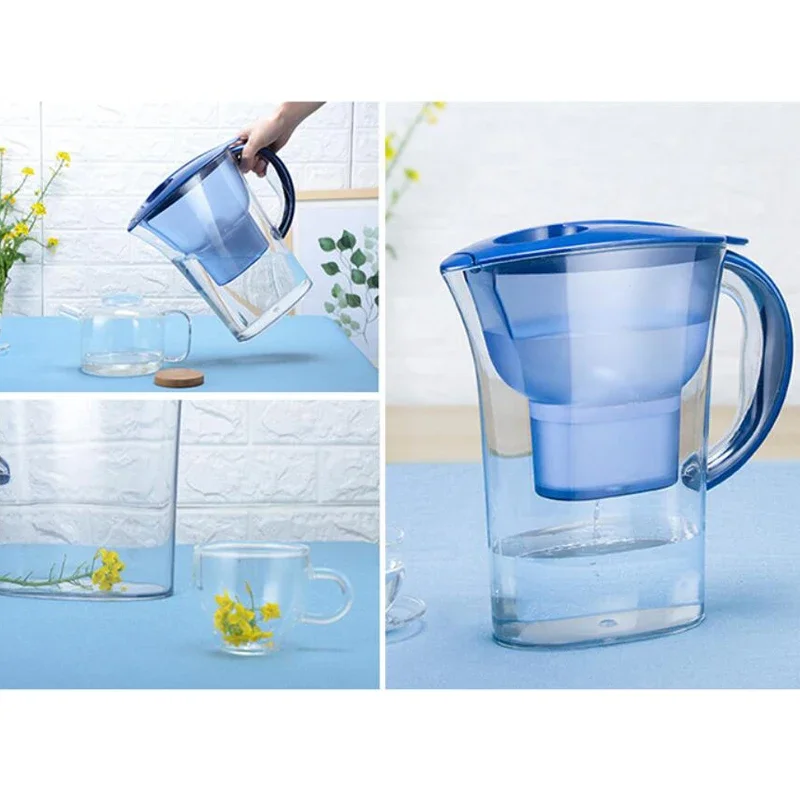 2.5L Water Purifier Kettle Capacity Water Filter Four-layer Filter Water Pitcher Purifier Office Household Universal Type