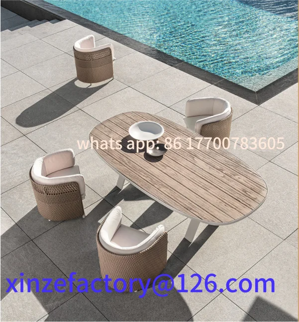 

Customizable Factory Directly Swimming Patio Waterproof Outdoor Living Room Garden Rattan Sofas