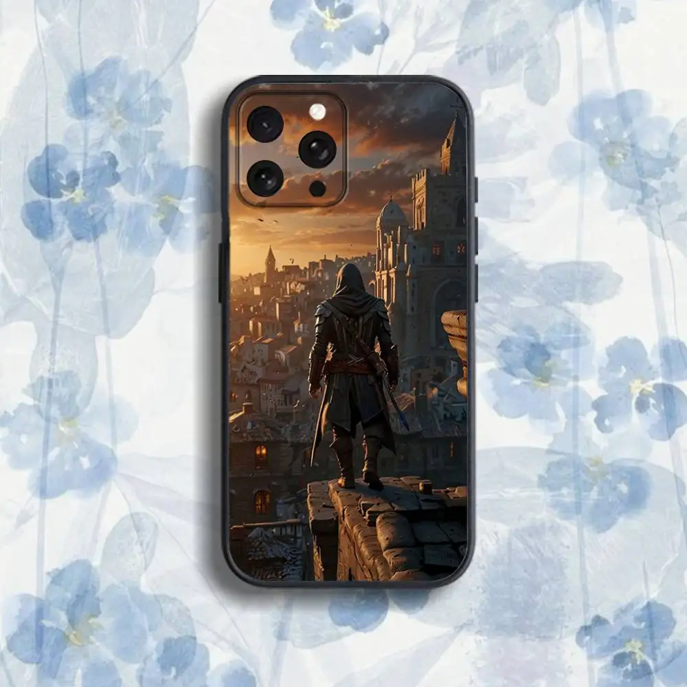 حافظة هاتف A-Assassins-s Game C-Creed لهاتف iPhone 17,16,15,14,13,12,Pro,Max,Plus,E,SE4,Air,Mini Black Soft Box #5