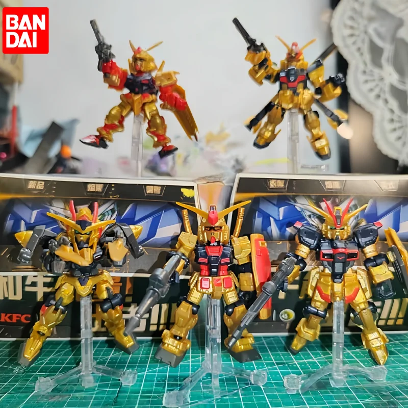 

Bandai Gashapon Mse Special Edition Sp 2nd Gundam Assembly Model Strike Barbatos Wing Nu Gundam Collectible Display Ornament