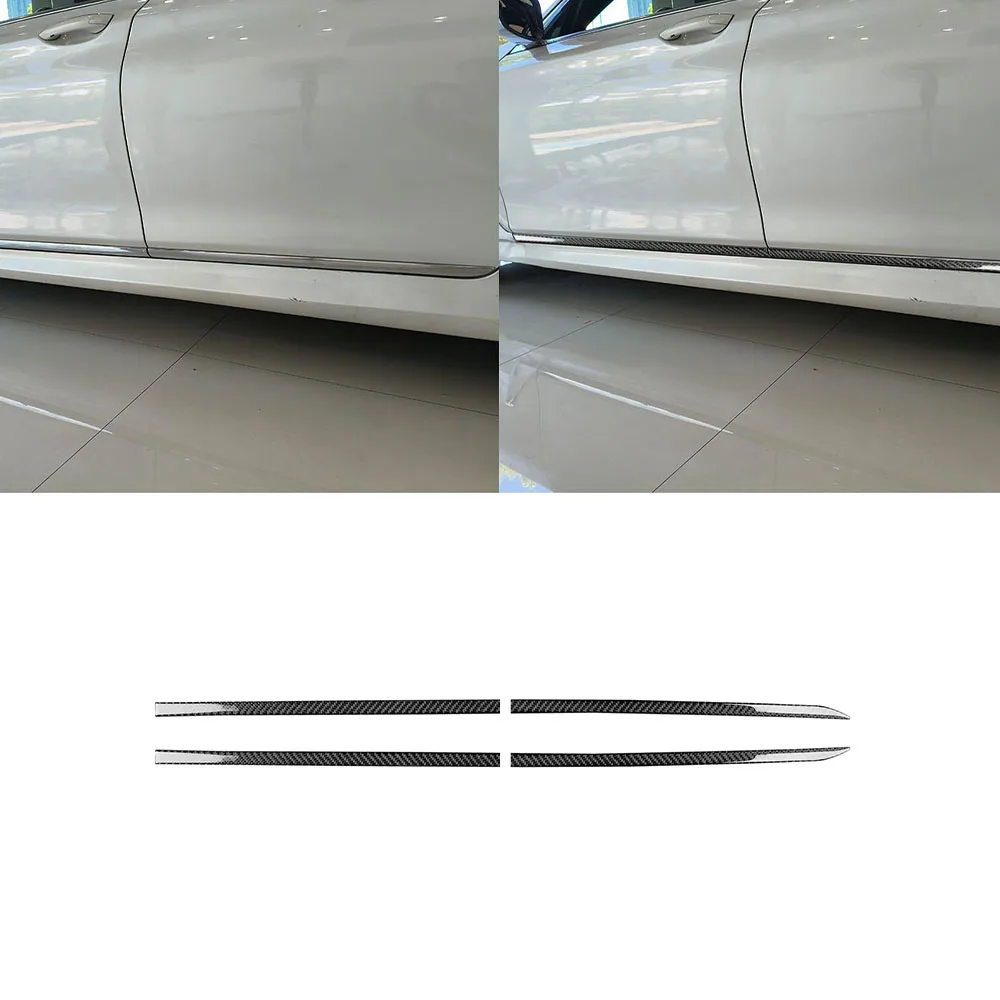 Car Body Decoration Cover Sticker Trim for 7 Series G11 G12 2015 2016 2017 2018 2019 2020 2021 2022 Carbon Fiber Accessories