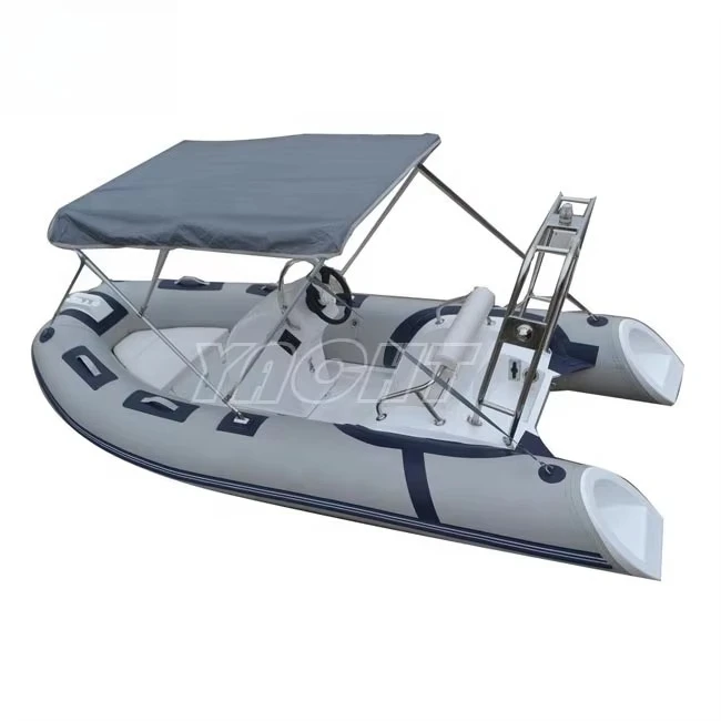 YE TENDER 3.9m Hypalon Black Deep V Hull RIB Inflatable Fishing Boat