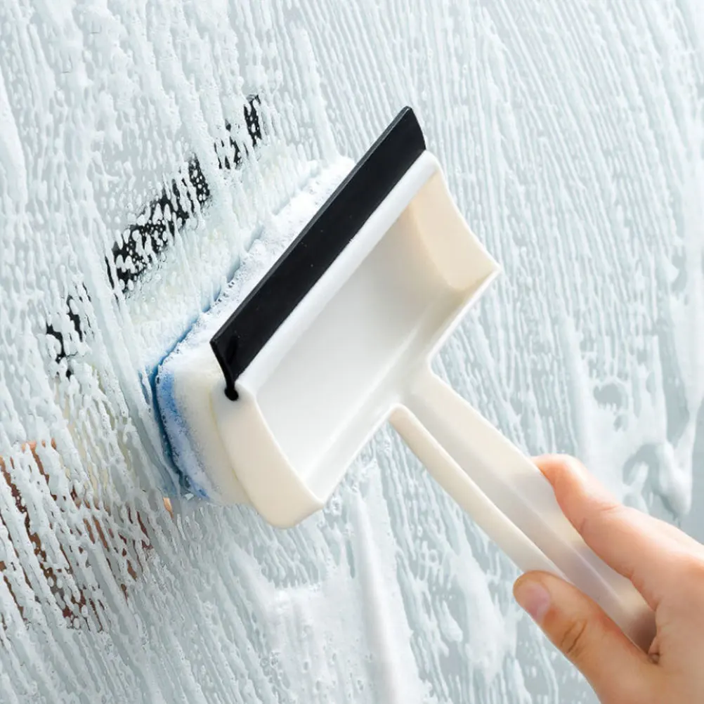 

4pcs Bathroom Brush Scrubber Premium Plastic Mirror Brush Home Bathroom Wall Tile Window Mirror Tools