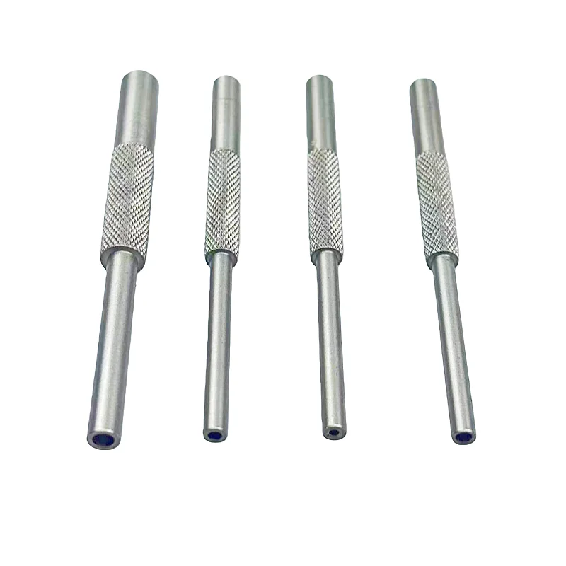

4pcs stainless steel coil pin starter punch hollow end tool set suitable for: 1/8 1/16 3/32 5/64