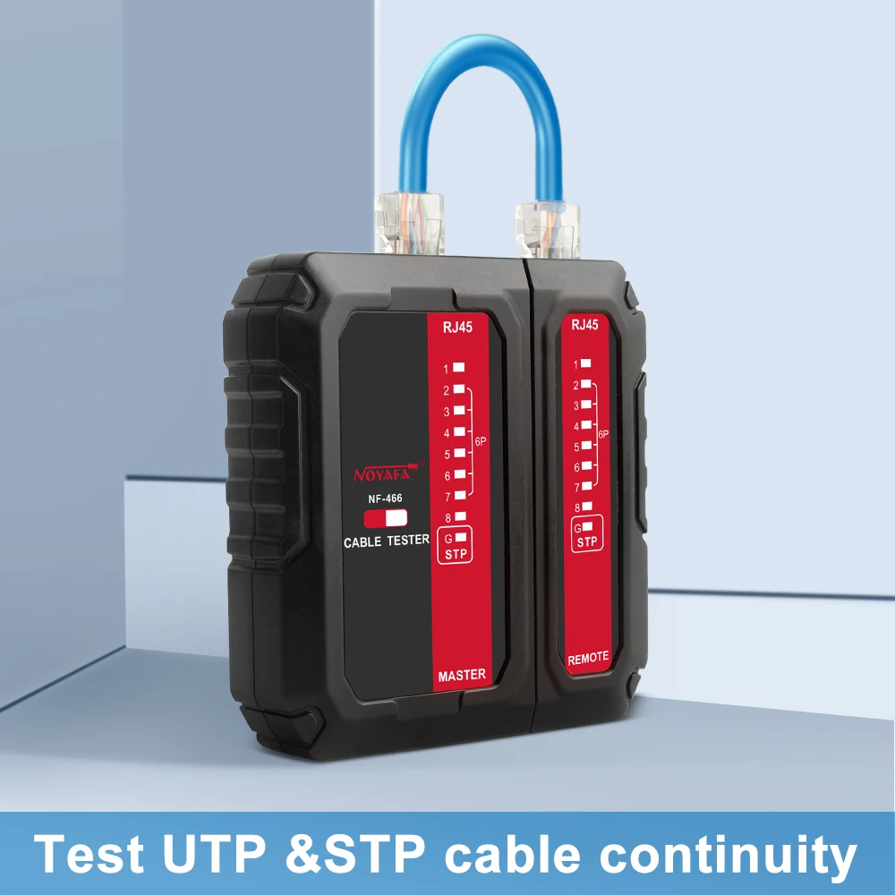 NOYAFA NF-466 Network Cable Tester UTP STP RJ45 Cable Detector Multifunction Tester Automatic Test Cable Tool Fault Point Tester