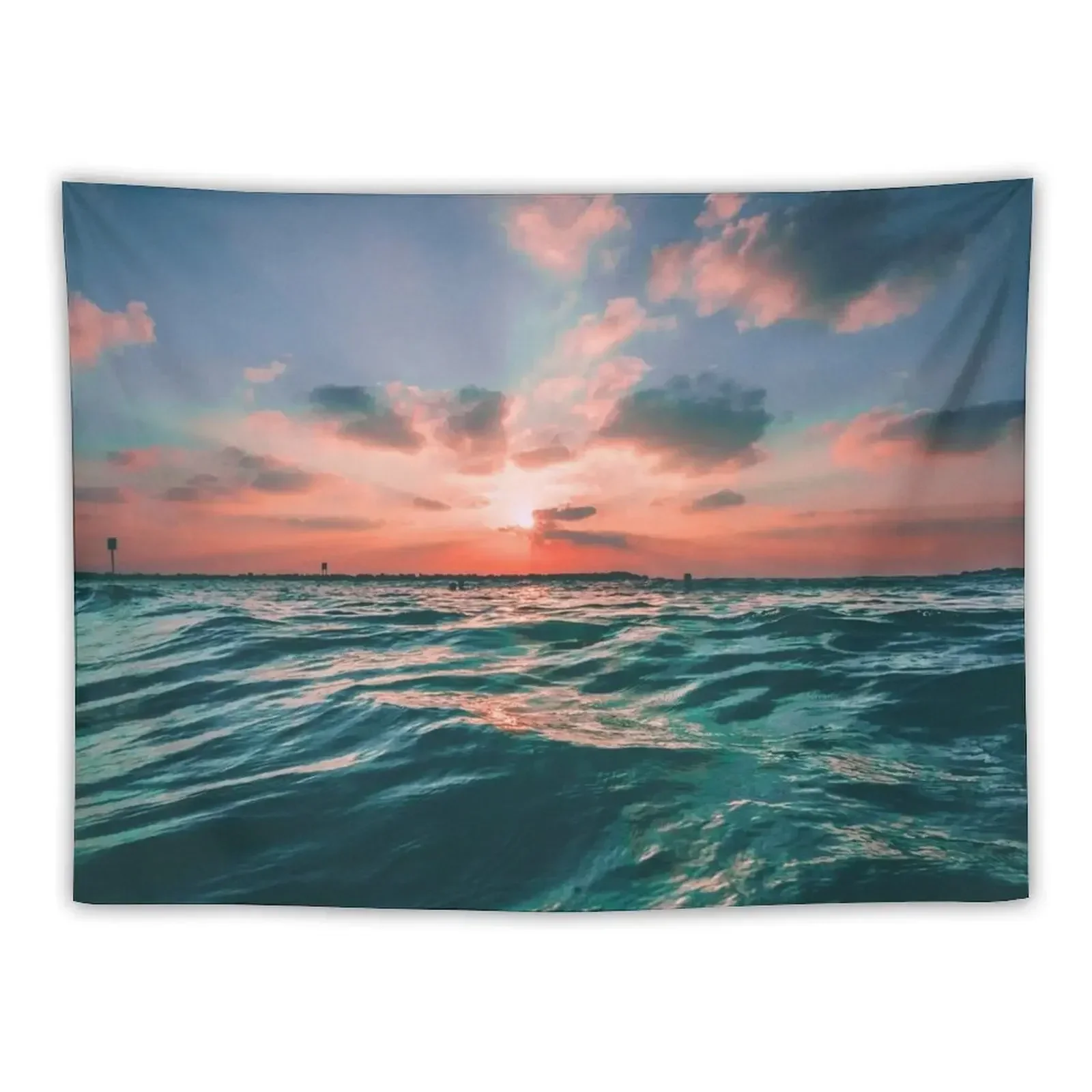 

Nature, ocean during sunrise tapestries Tapestry Wall Decor Room Decorations Tapestry