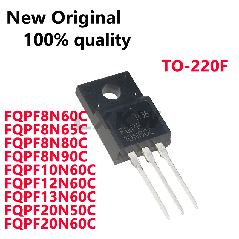 10/PCS New FQPF8N60C FQPF8N65C FQPF8N80C FQPF8N90C FQPF10N60C FQPF12N60C FQPF13N60C FQPF20N50C FQPF20N60C TO-220F In Stock