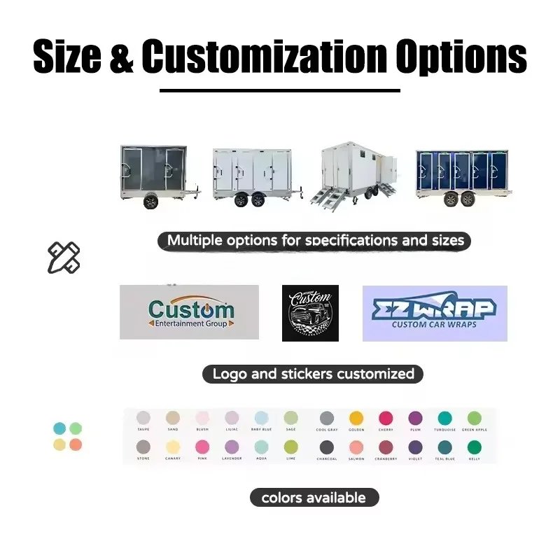 Mobile Washrooms Restroom Trailers Camping Bathroom Portable Toilet Mobile Toilet Trailer