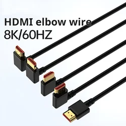 HD2.1 gomito ad angolo retto cavo multimediale ad alta definizione 8k Tv HDMI compatibile con connessione Monitor proiettore 4k